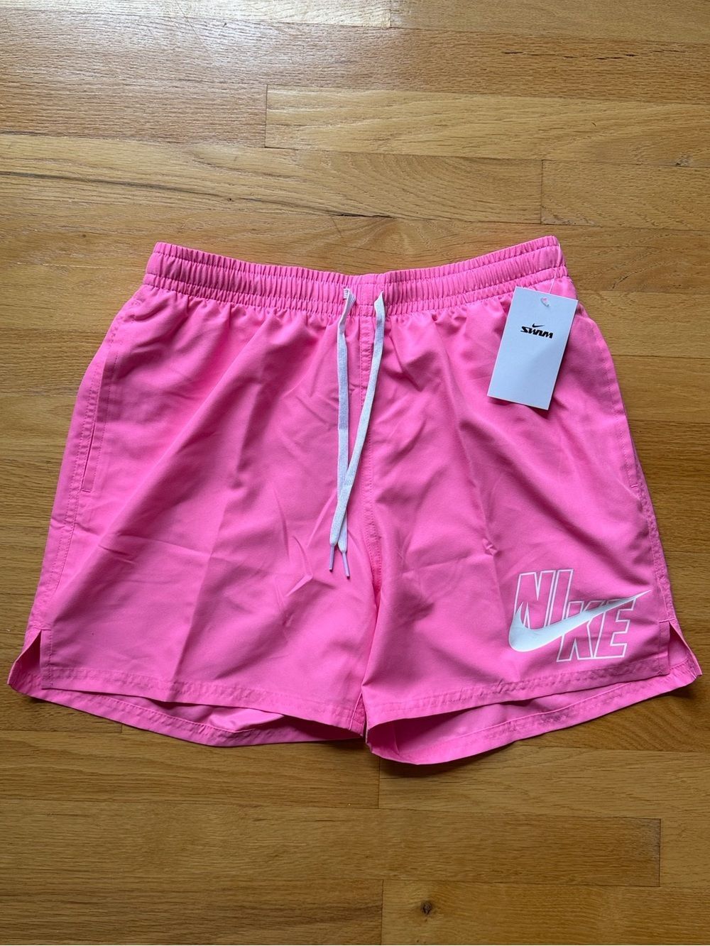 Nike Swim Shorts Pink White NESSG574-663 Men’s Size Large